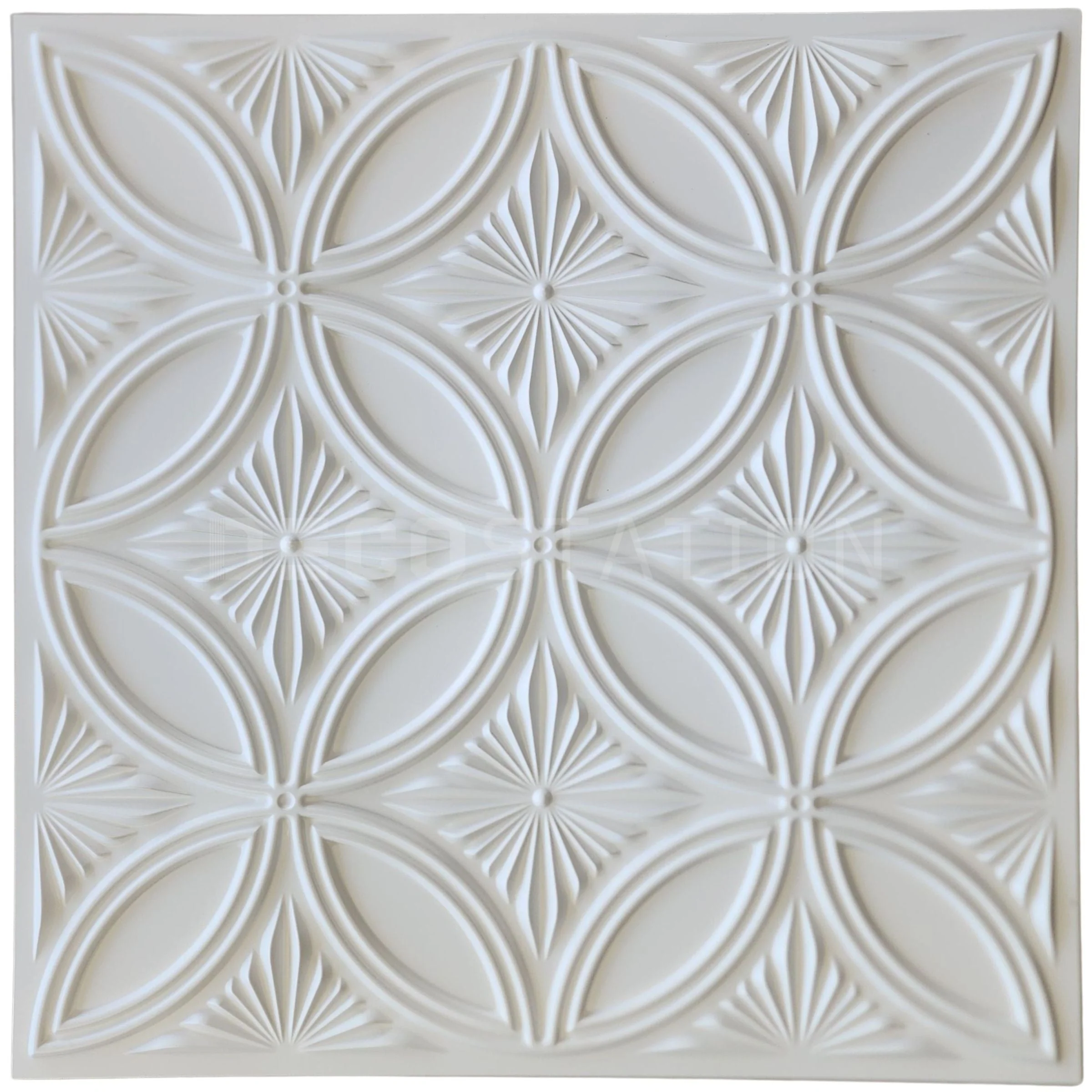 3D Wall Panel – Crystal Bloom White
