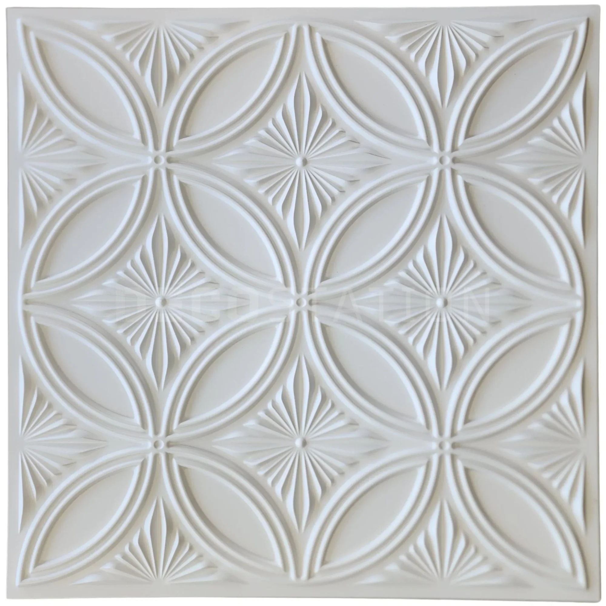 3D Wall Panel – Crystal Bloom White