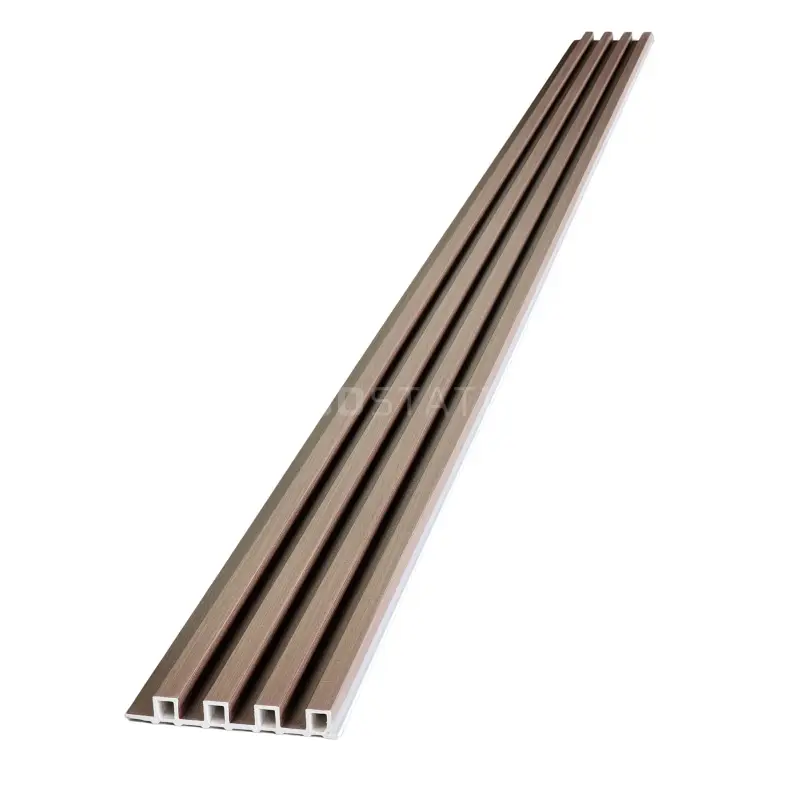 Walnut Brown WPC Fluted Panel